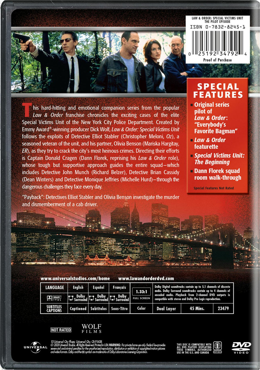 Law Order: Special Victims Unit The Premiere Episode (DVD Full