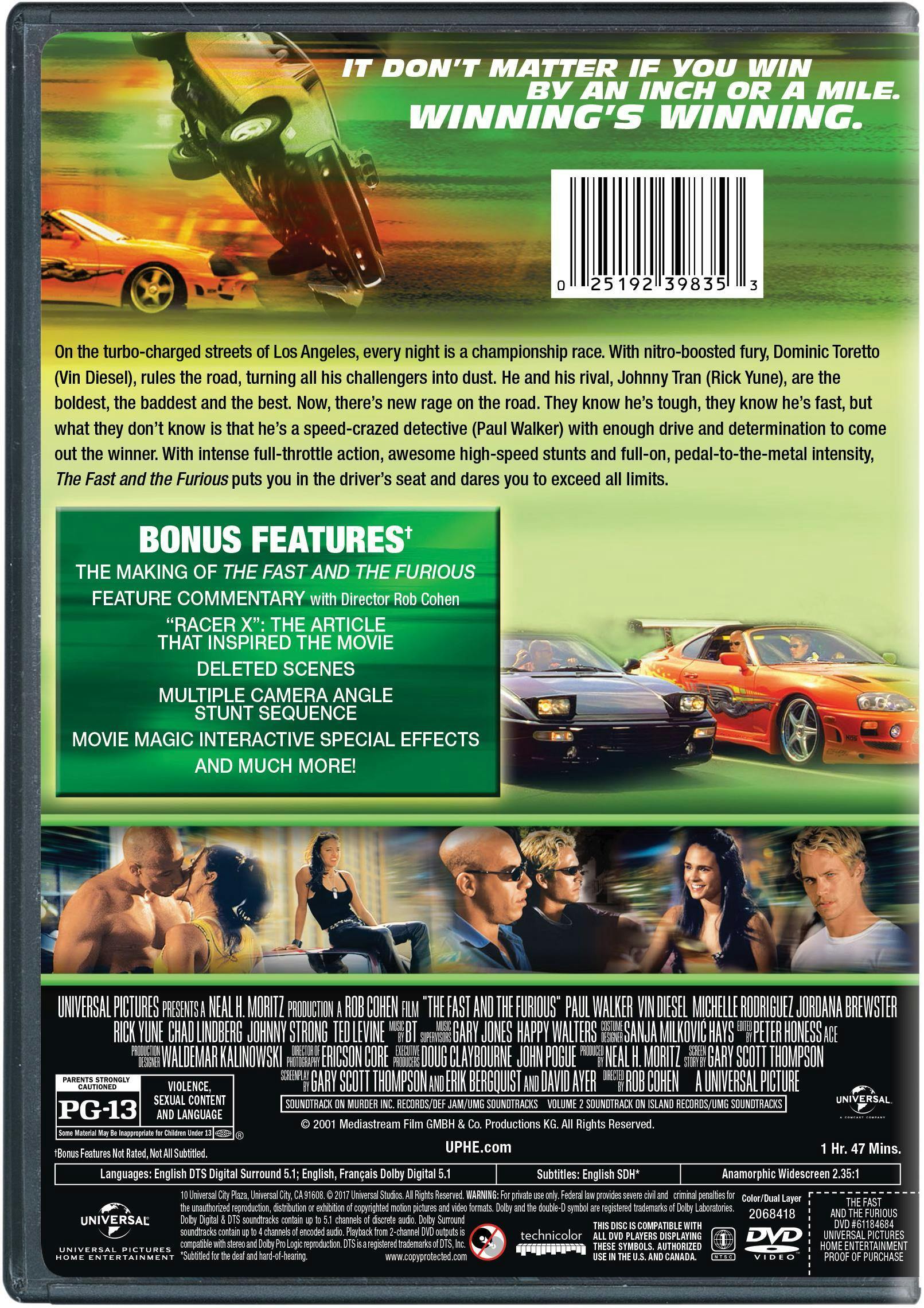 The Fast and the Furious [DVD] – GRUV Entertainment