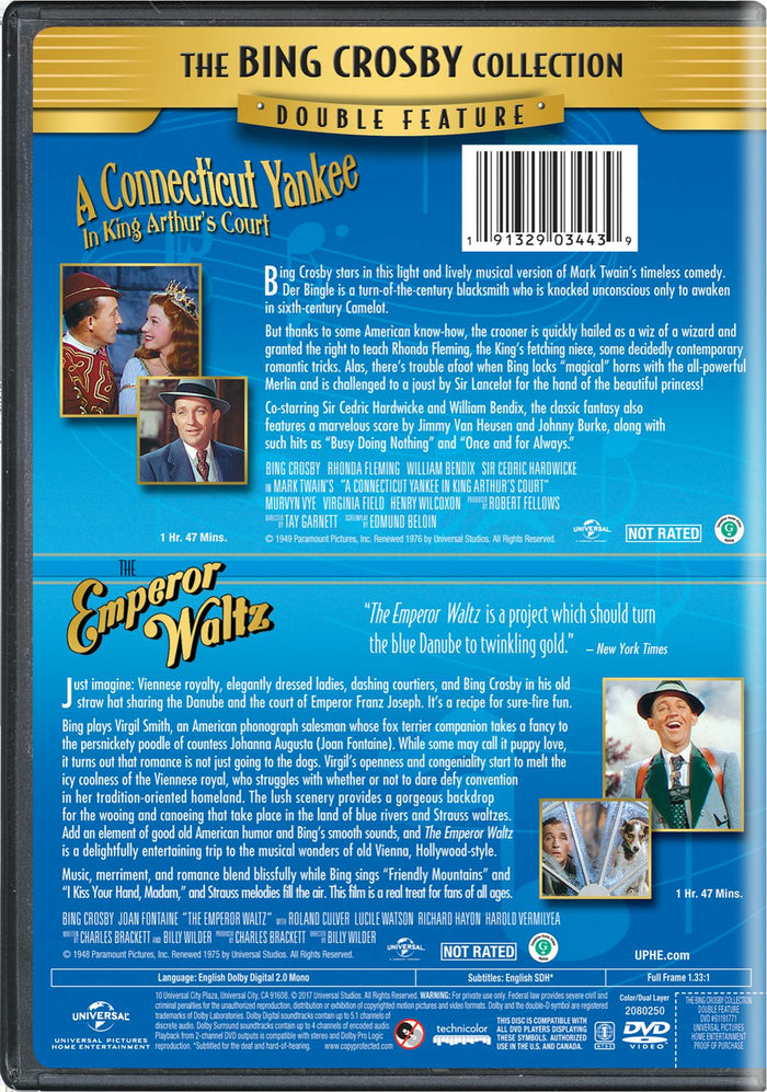 A Connecticut Yankee in King Arthur's Court/The Emperor Waltz (DVD Double Feature) [DVD]
