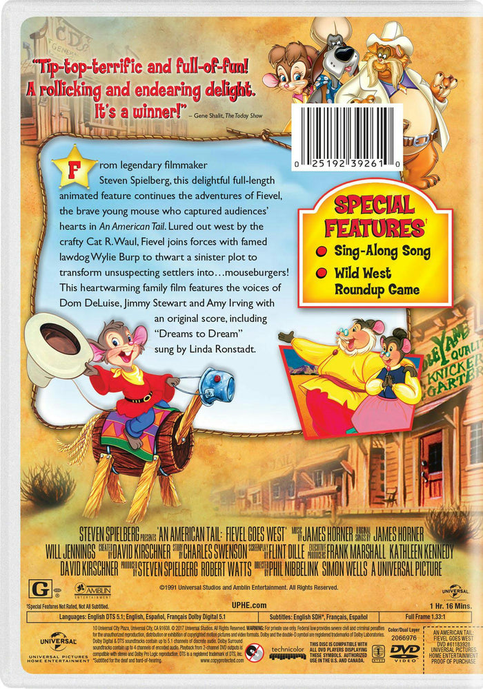 An American Tail: Fievel Goes West [DVD]