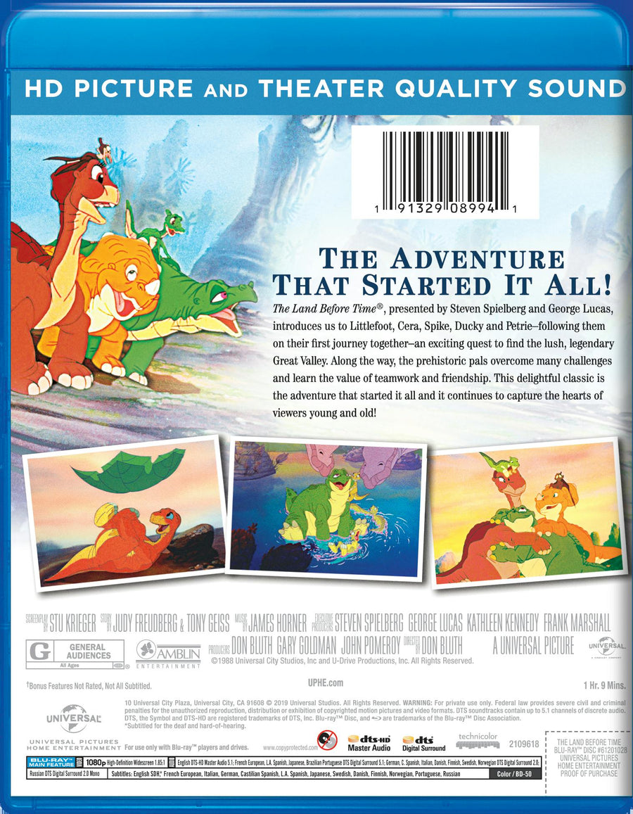 The Land Before Time (Blu-ray New Box Art) [Blu-ray]