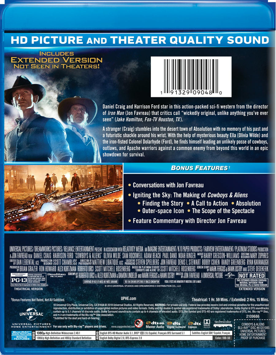 Cowboys and Aliens (Blu-ray New Box Art) [Blu-ray]