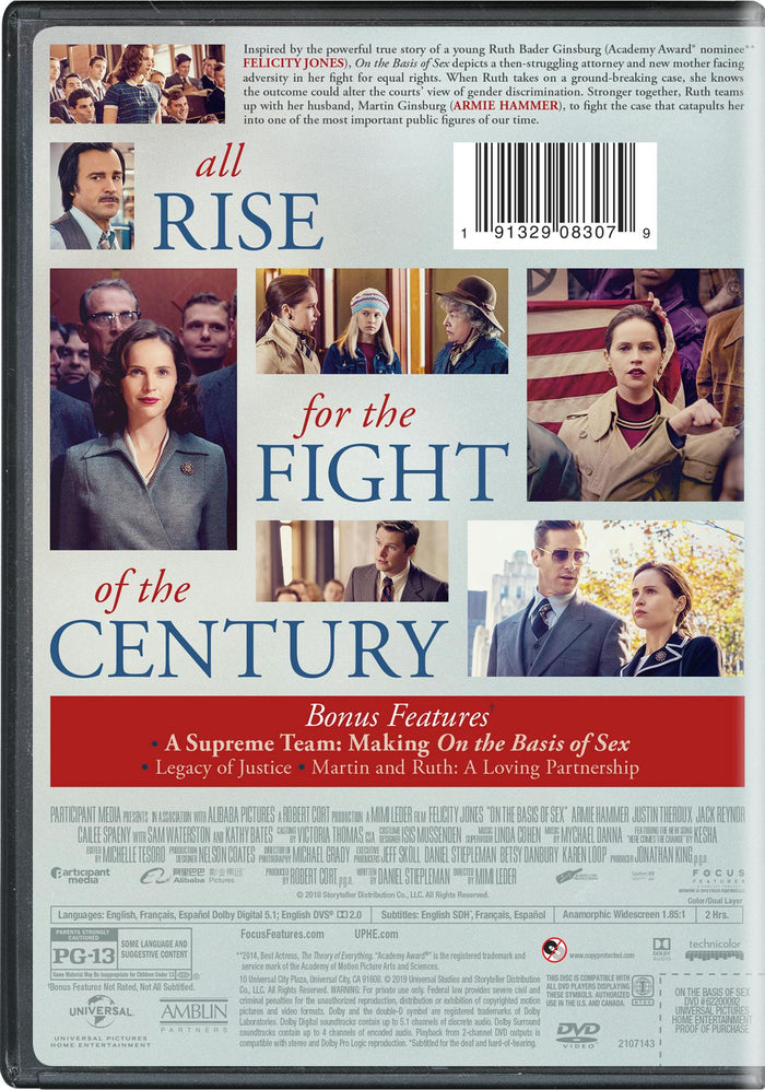 On the Basis of Sex [DVD]