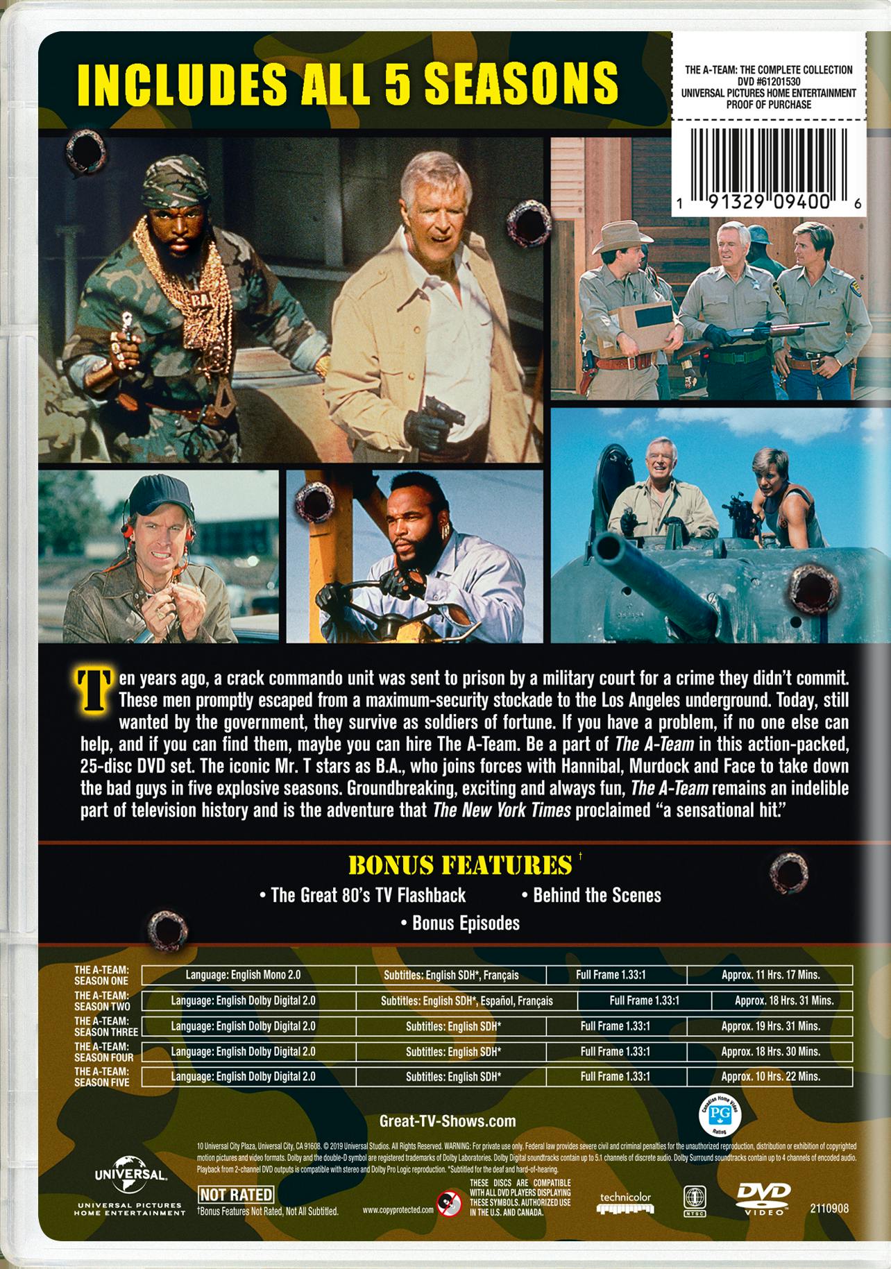 The A-Team: The Complete Series (DVD Set) [DVD] – GRUV Entertainment