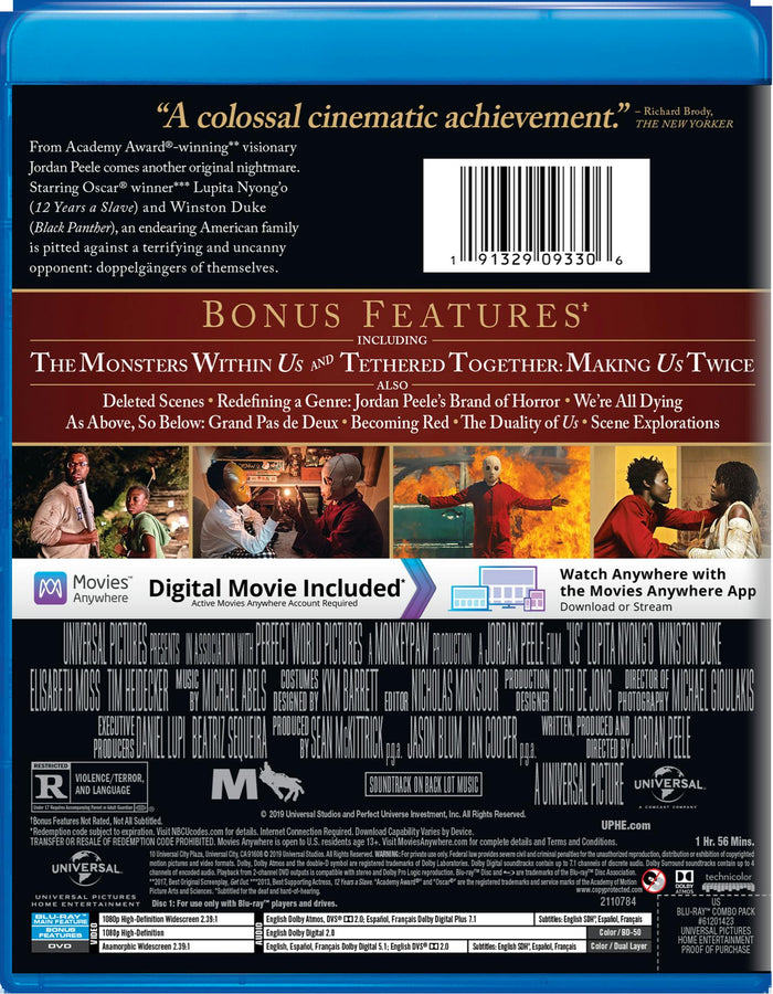 Us (DVD + Digital) [Blu-ray]