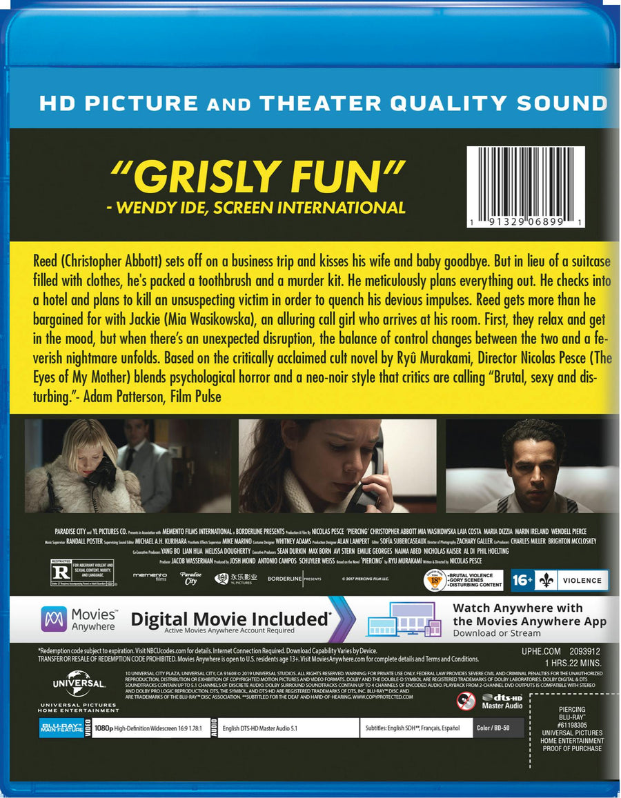 Piercing (Blu-ray + Digital HD) [Blu-ray]