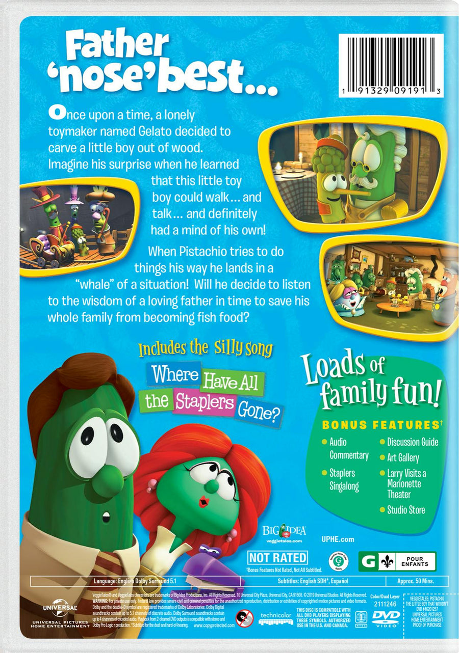 VeggieTales: Pistachio - The Little Boy That Woodn't [DVD]
