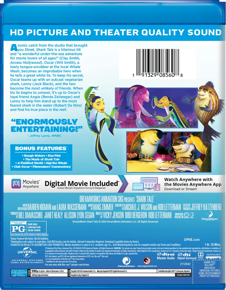 Shark Tale (Blu-ray + Digital) [Blu-ray]