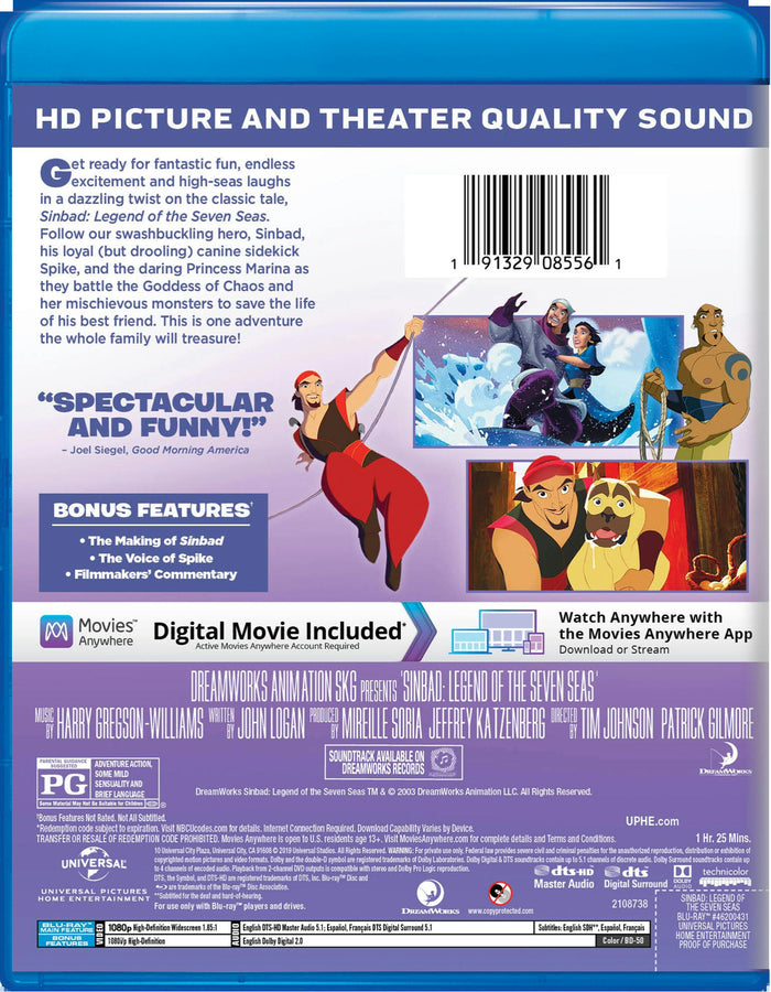 Sinbad: Legend of the Seven Seas (Blu-ray + Digital Copy) [Blu-ray]