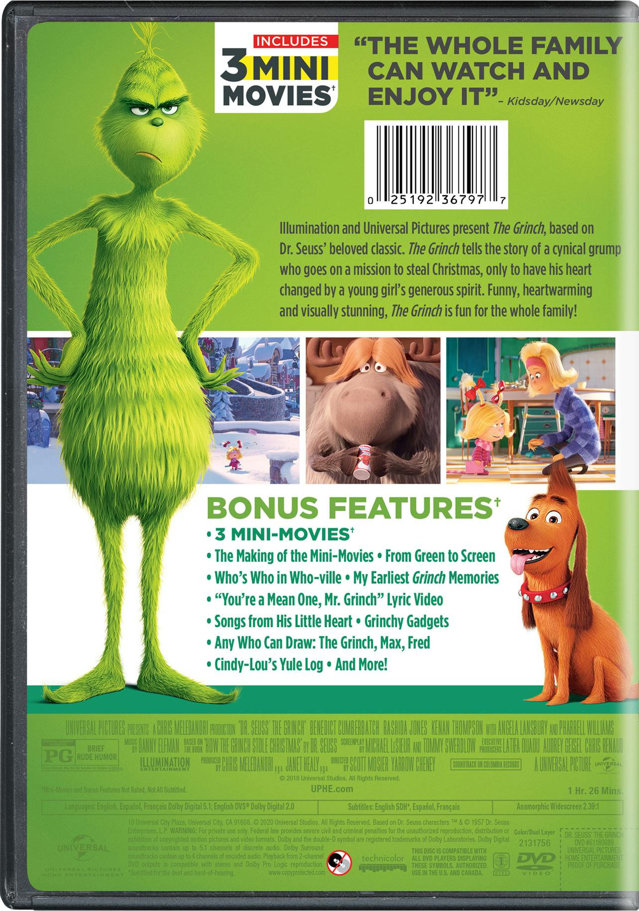 Illumination Presents: Dr. Seuss' The Grinch [DVD] – GRUV