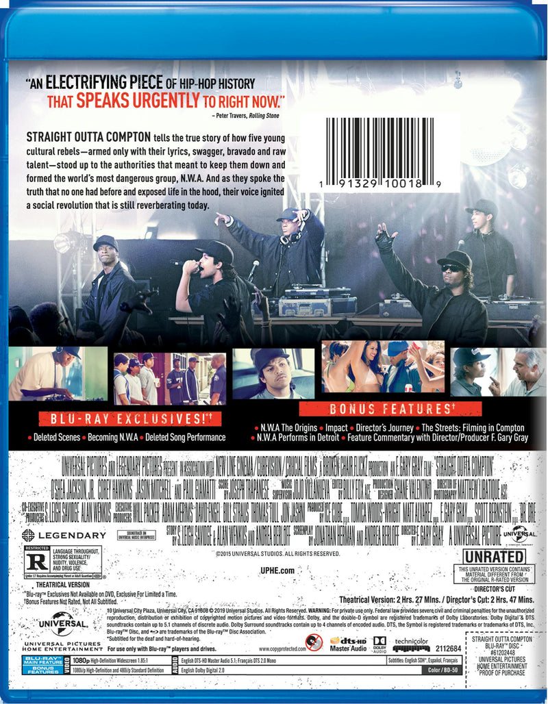 Straight Outta Compton (Blu-ray Director's Cut) [Blu-ray]