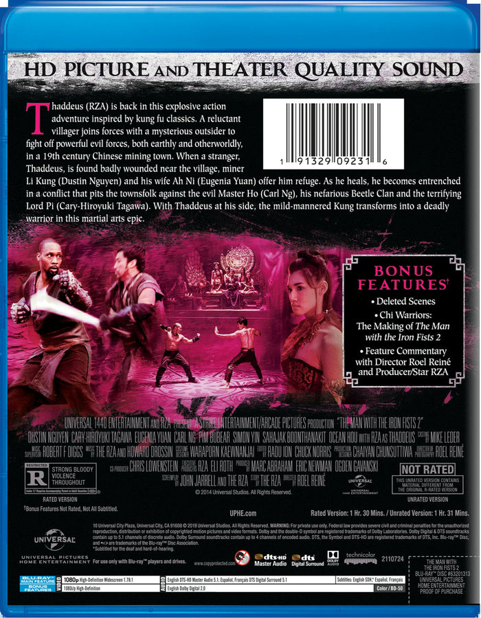 The Man with the Iron Fists 2 [Blu-ray]