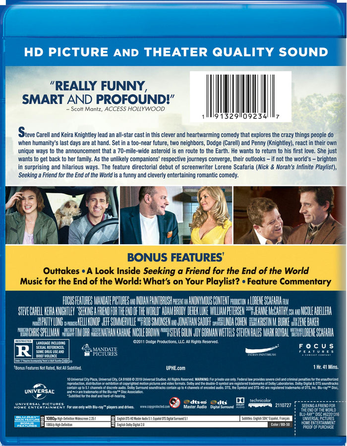 Seeking a Friend for the End of the World [Blu-ray]