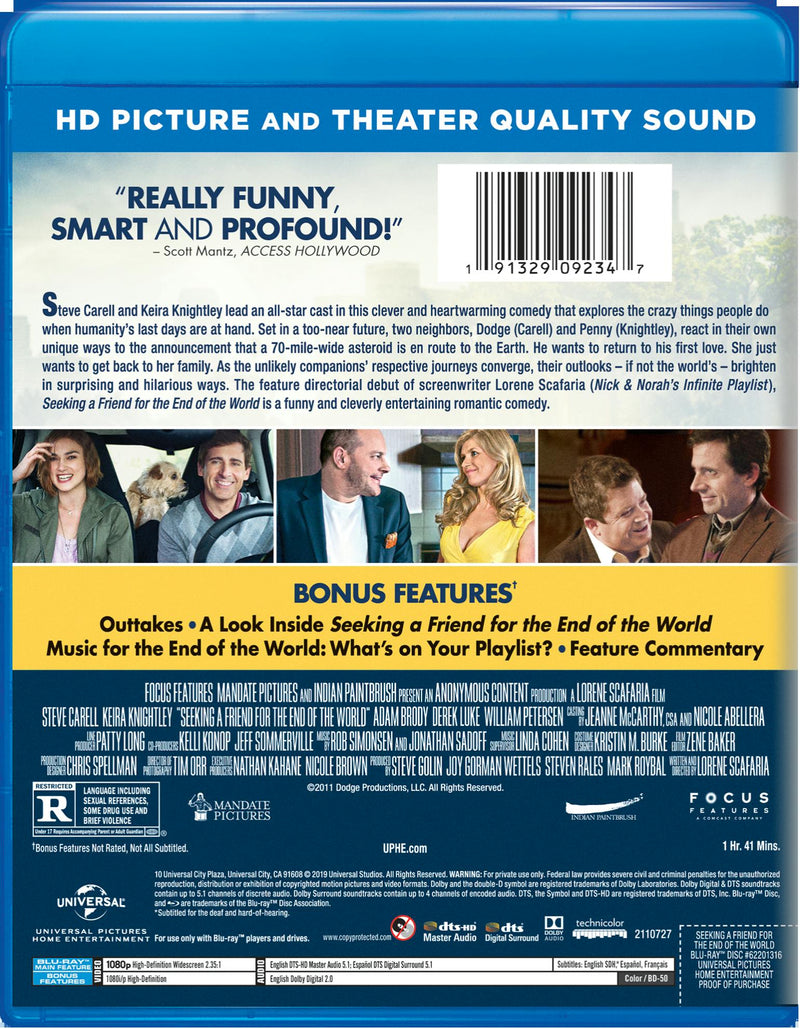 Seeking a Friend for the End of the World [Blu-ray]