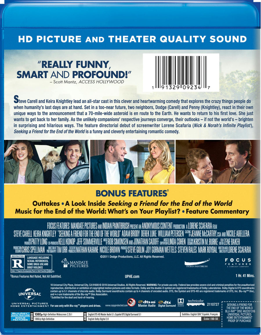 Seeking a Friend for the End of the World [Blu-ray]