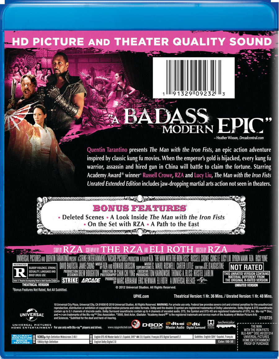 The Man With the Iron Fists [Blu-ray]