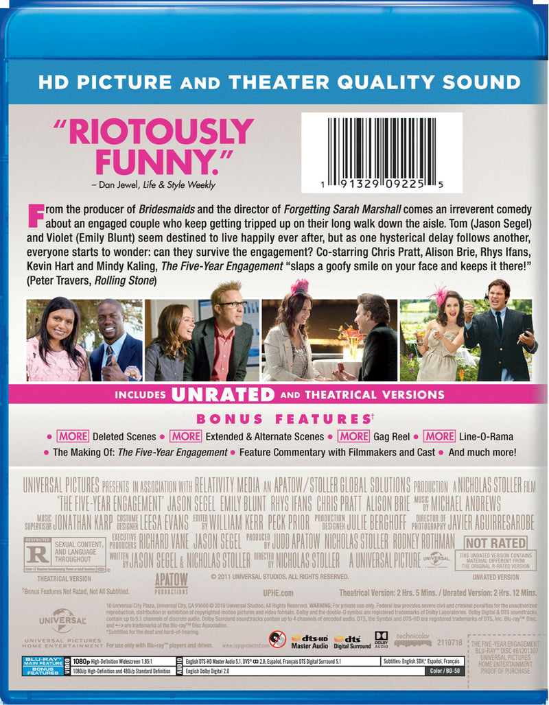 The Five-year Engagement [Blu-ray]