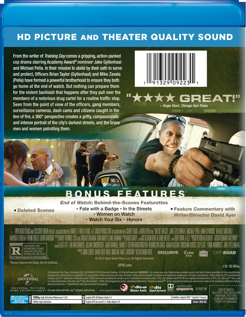End of Watch [Blu-ray]