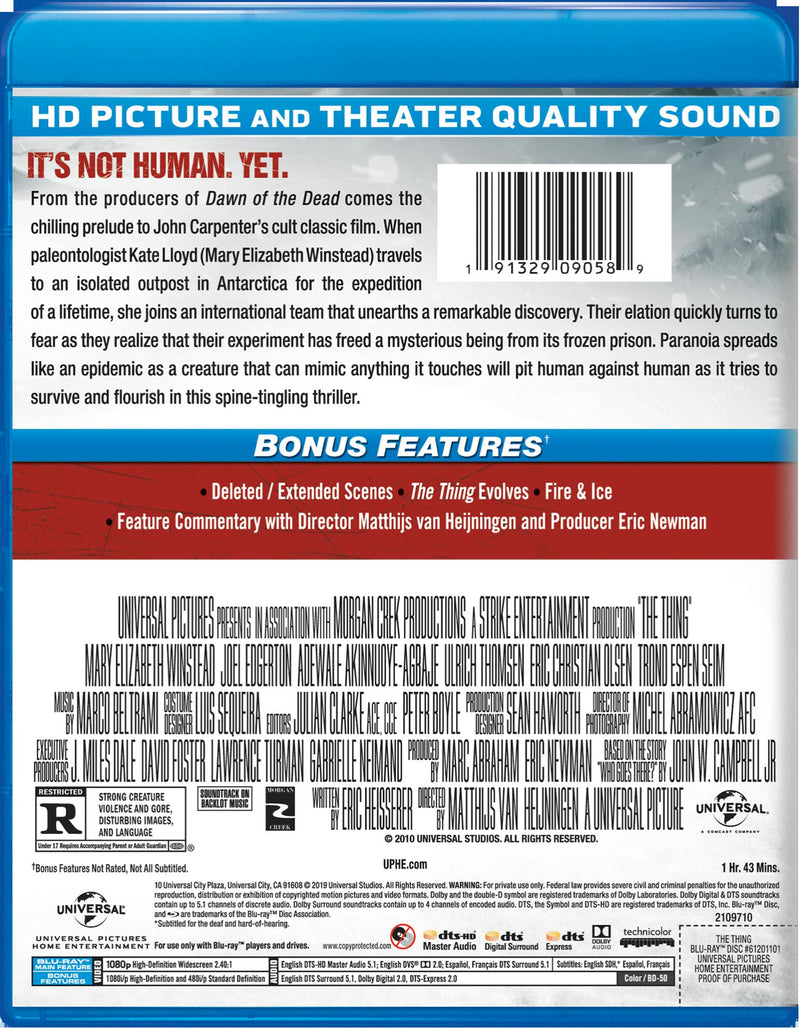 The Thing (Blu-ray New Box Art) [Blu-ray]