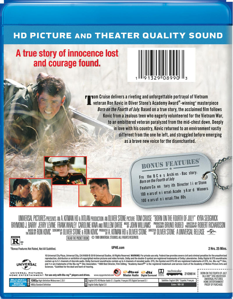 Born On the Fourth of July (Blu-ray New Box Art) [Blu-ray]