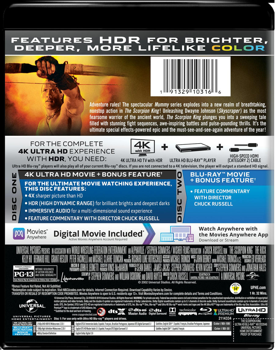The Scorpion King (4K Ultra HD) [UHD]
