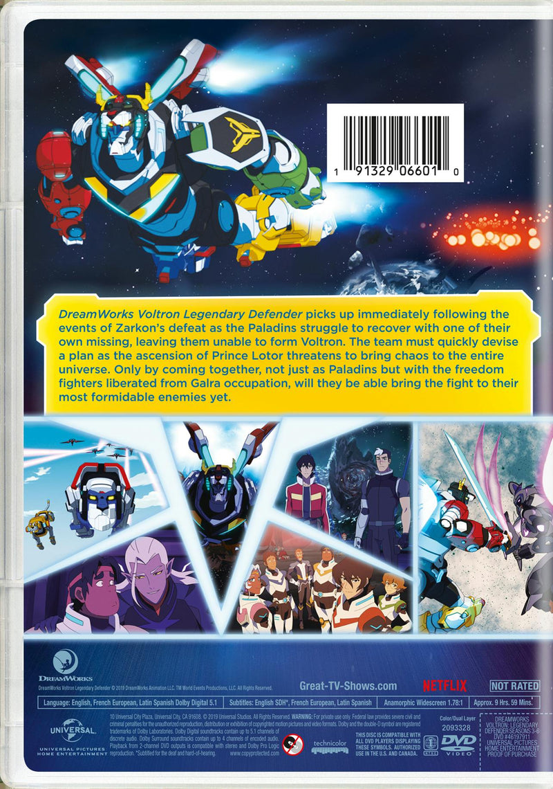 Voltron - Legendary Defender: Seasons 3-6 [DVD]