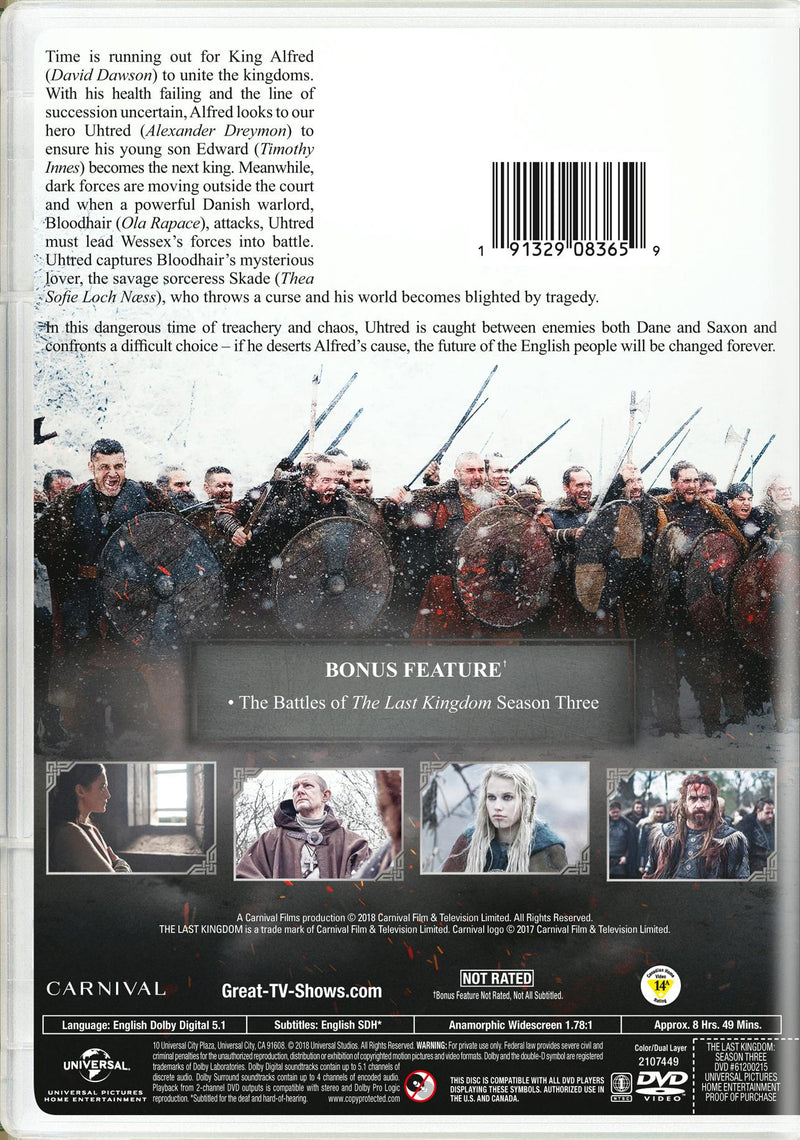 The Last Kingdom: Season Three [DVD]