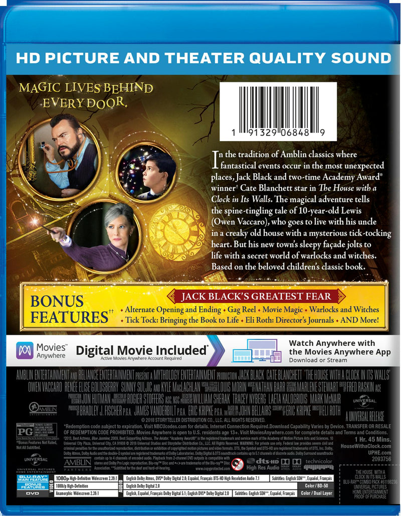 The House With a Clock in Its Walls (DVD + Digital) [Blu-ray]