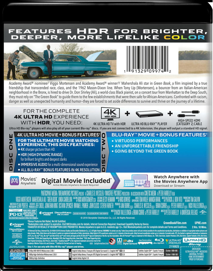 Green Book (4K Ultra HD) [UHD]