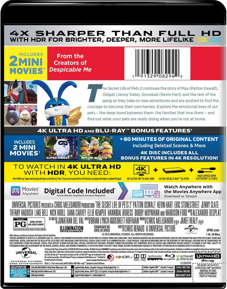 The Secret Life of Pets 2 (4K Ultra HD) [UHD]