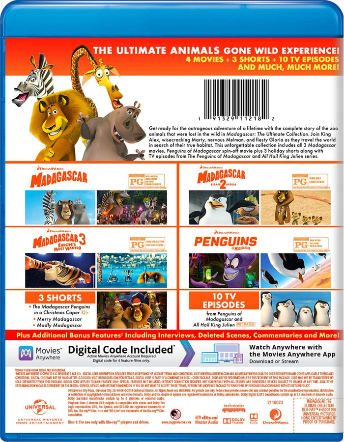 Madagascar: The Ultimate Collection [Blu-ray]