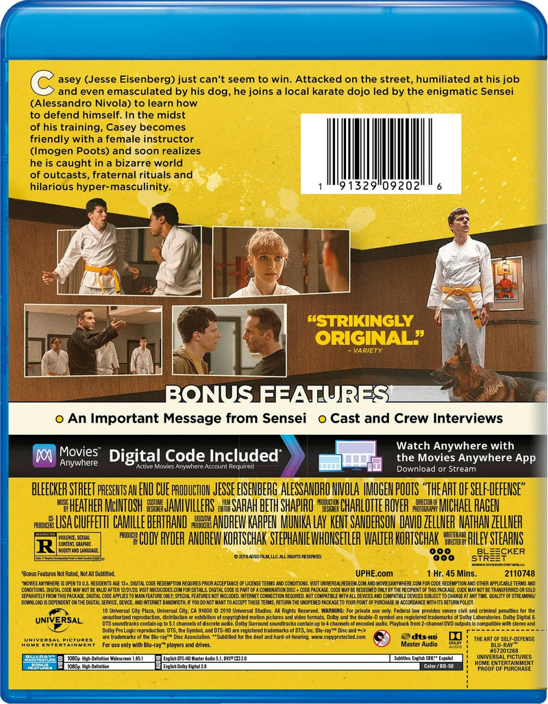 The Art of Self-Defense (Blu-ray + Digital HD) [Blu-ray]