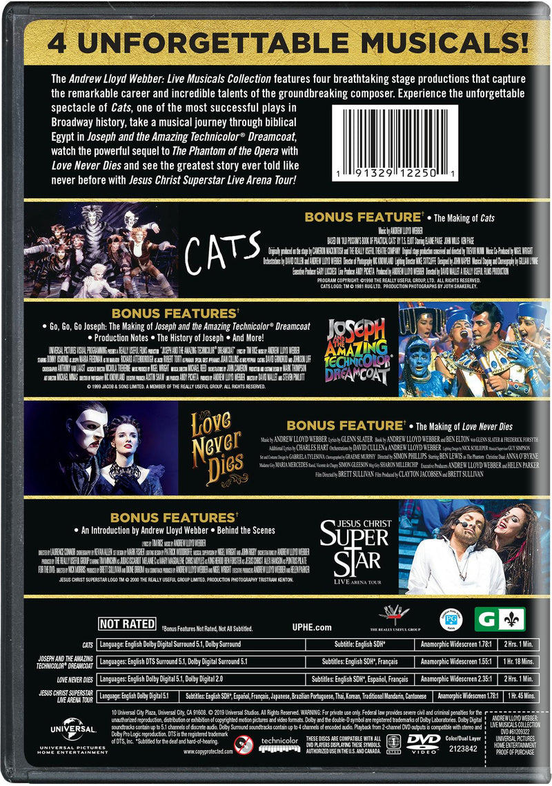 Andrew Lloyd Webber Live Musicals Collection (DVD Set) [DVD]