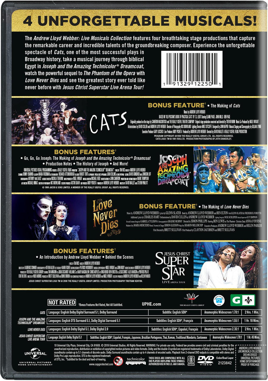 Andrew Lloyd Webber Live Musicals Collection (DVD Set) [DVD]