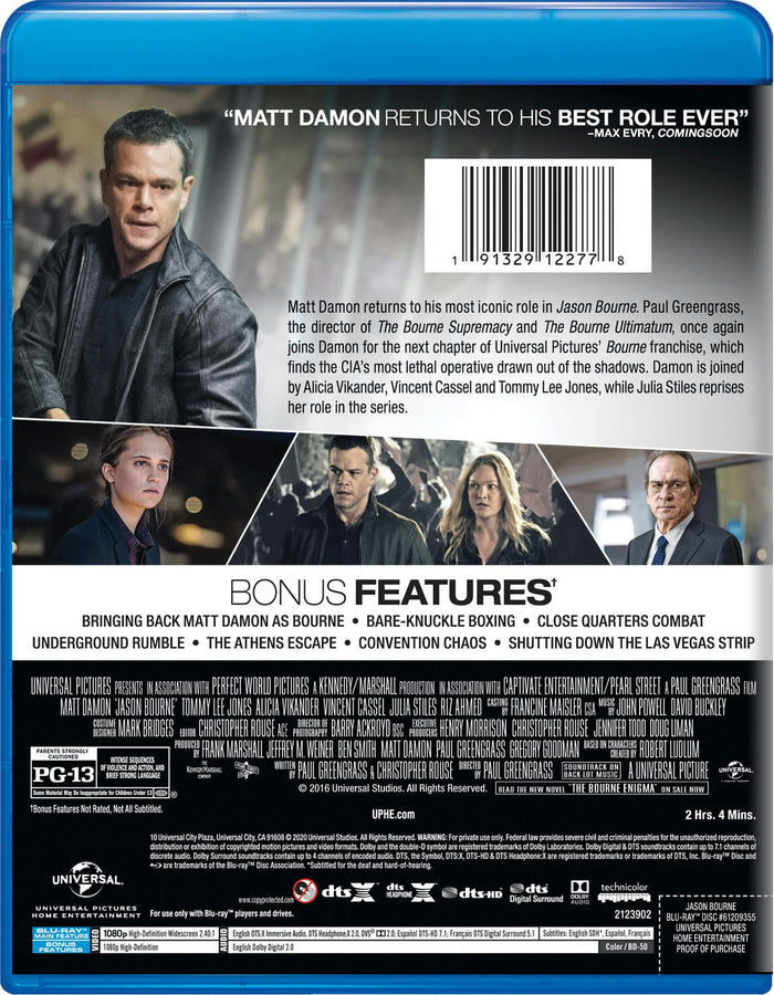 Jason Bourne (Blu-ray New Box Art) [Blu-ray]