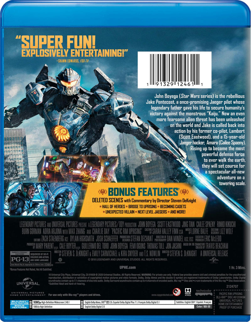 Pacific Rim - Uprising (Blu-ray New Box Art) [Blu-ray]