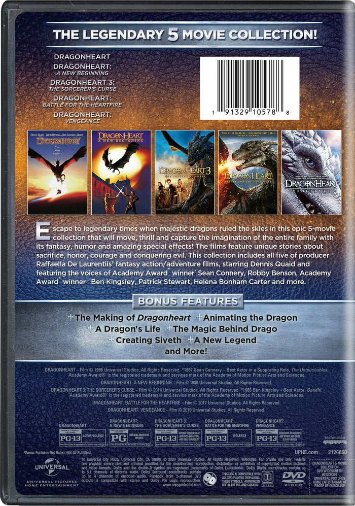 Dragonheart: 5-Movie Collection (DVD Set) [DVD]