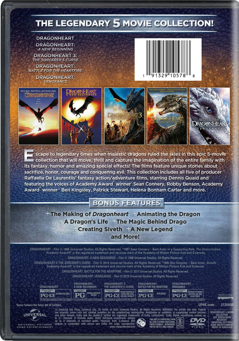 Dragonheart: 5-Movie Collection (DVD Set) [DVD]