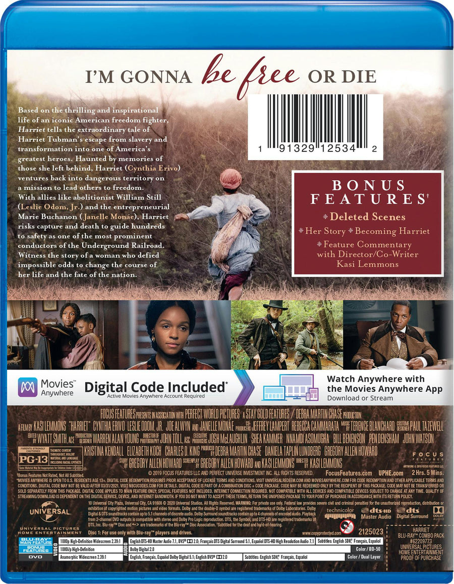 Harriet (DVD + Digital) [Blu-ray]
