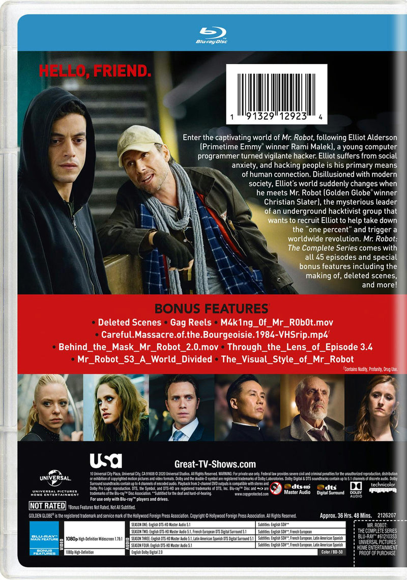 Mr. Robot: Season_1.0-4.0 [Blu-ray]