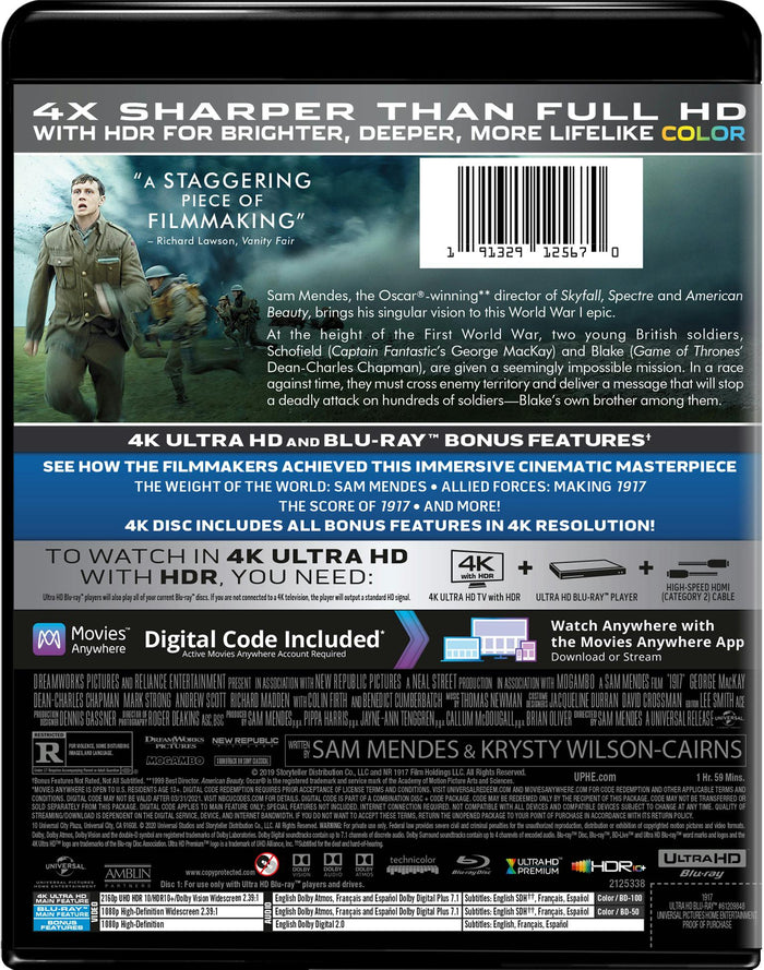 1917 (4K Ultra HD + Blu-ray) [UHD]