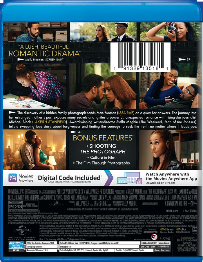 The Photograph (DVD + Digital) [Blu-ray]