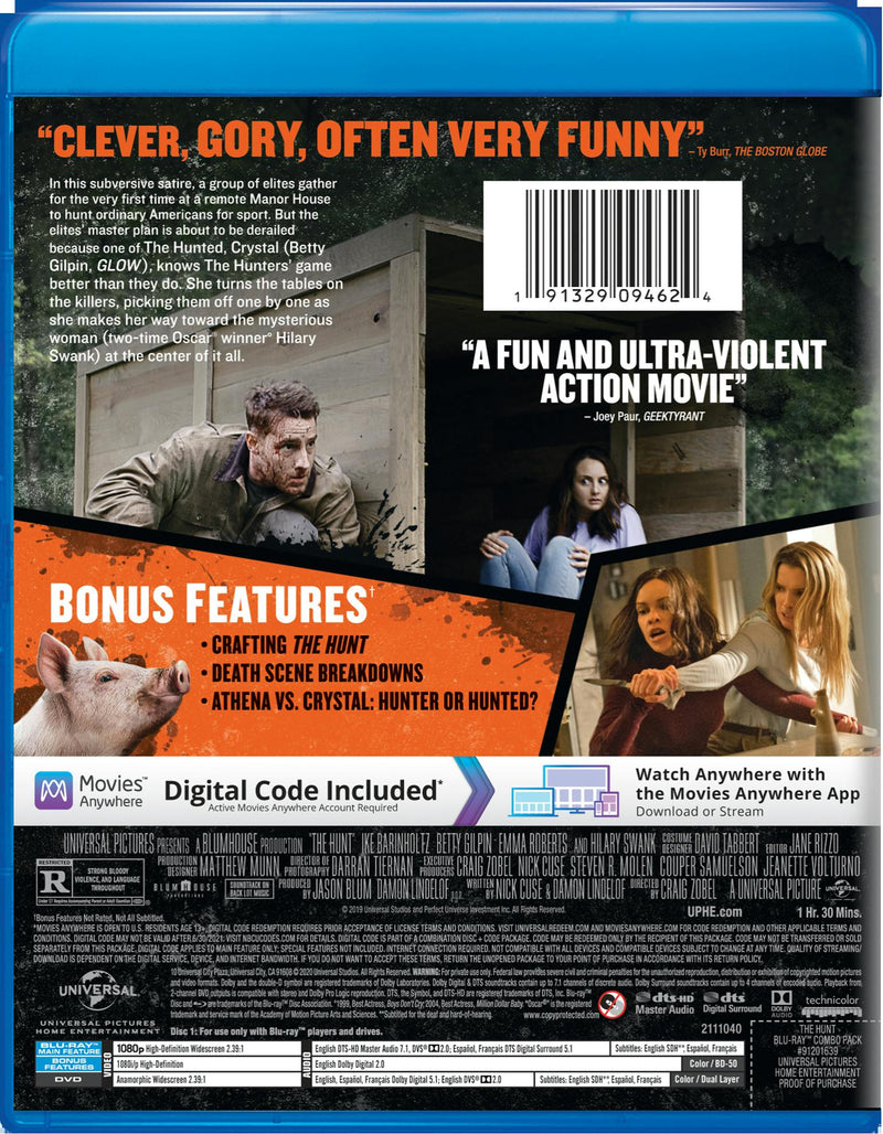 The Hunt (DVD + Digital) [Blu-ray]