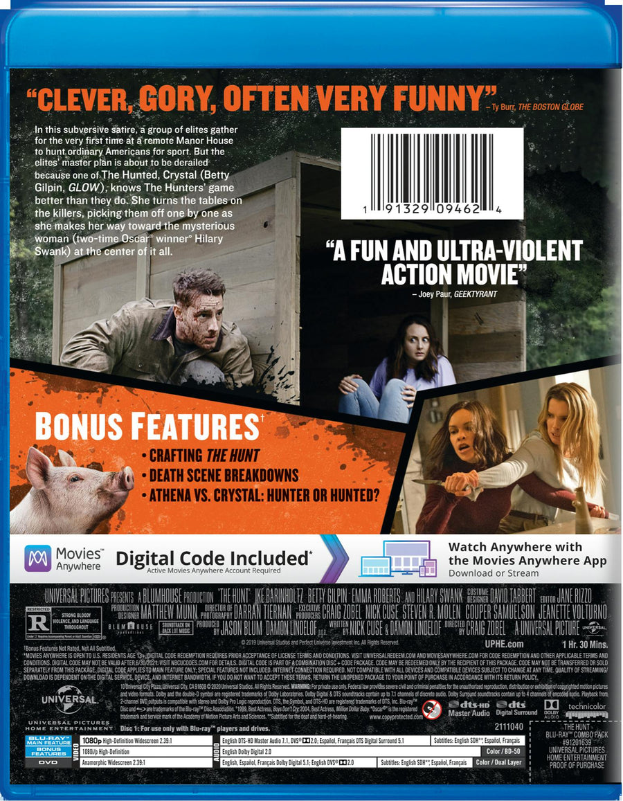 The Hunt (DVD + Digital) [Blu-ray]