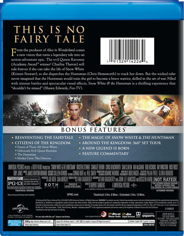 Snow White and the Huntsman (Extended Edition) [Blu-ray]