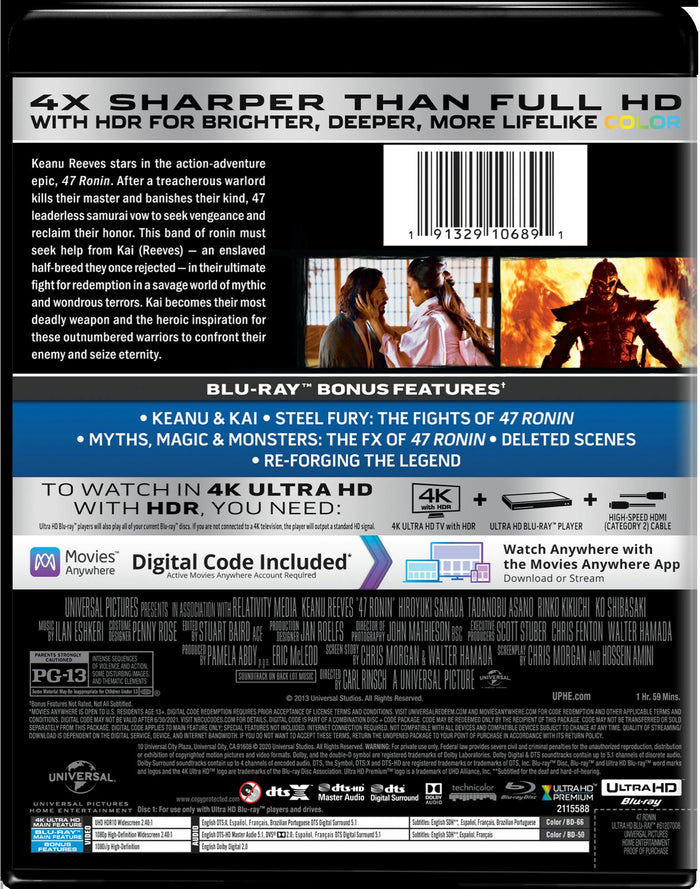 47 Ronin (4K Ultra HD) [UHD]
