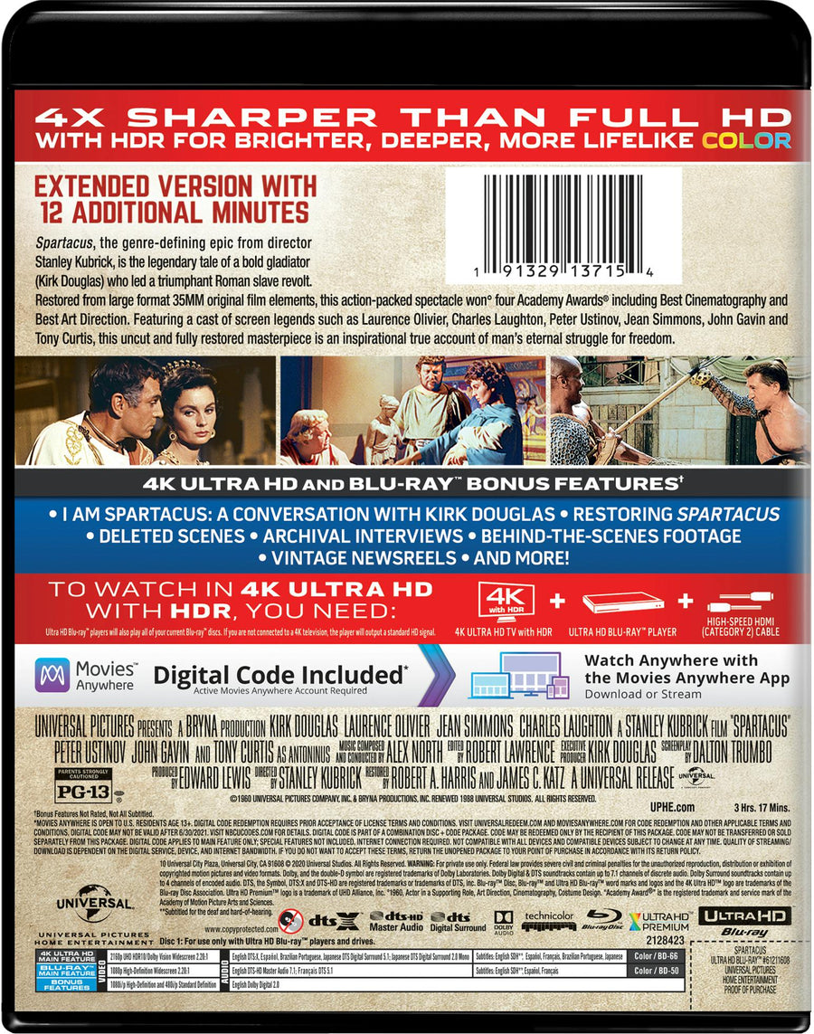 Spartacus (4K Ultra HD) [UHD]