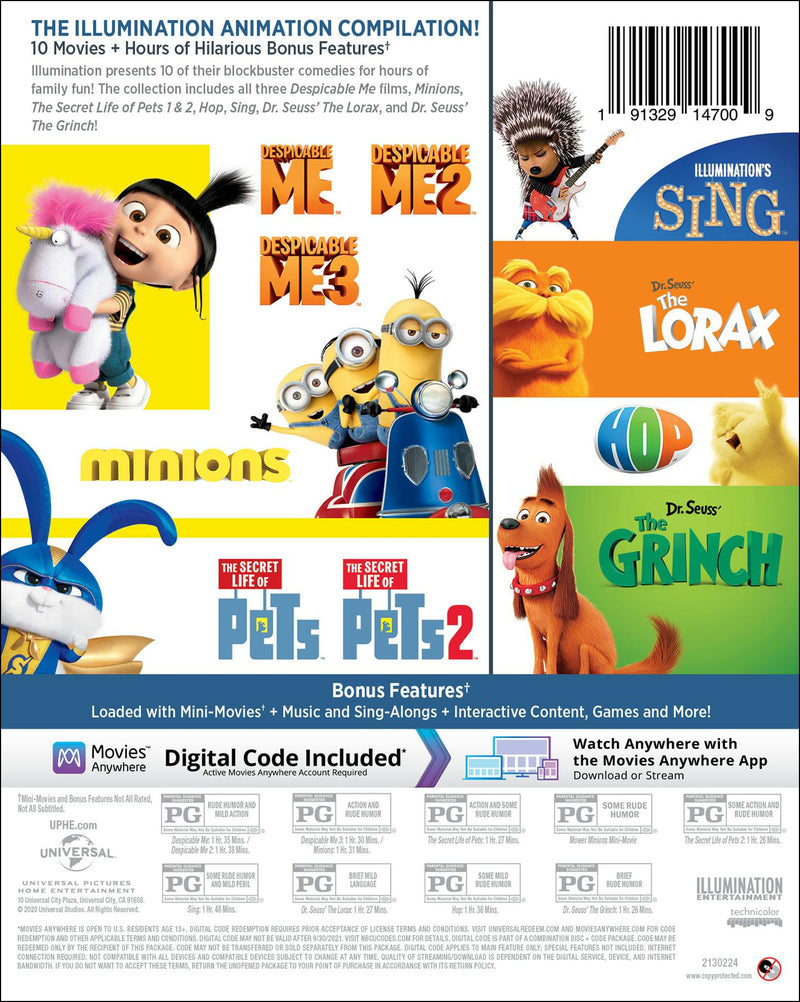 Illumination Presents: 10-Movie Collection [Blu-ray]