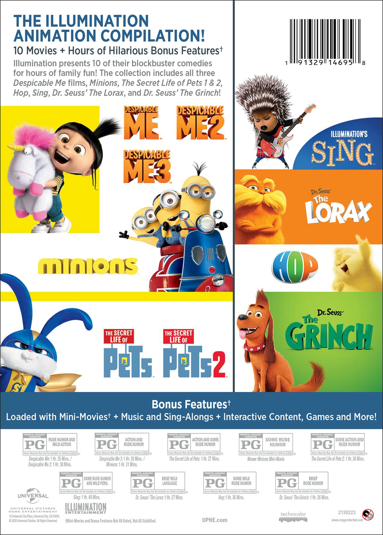 Illumination Presents: 10-Movie Collection (DVD Set) [DVD] – GRUV