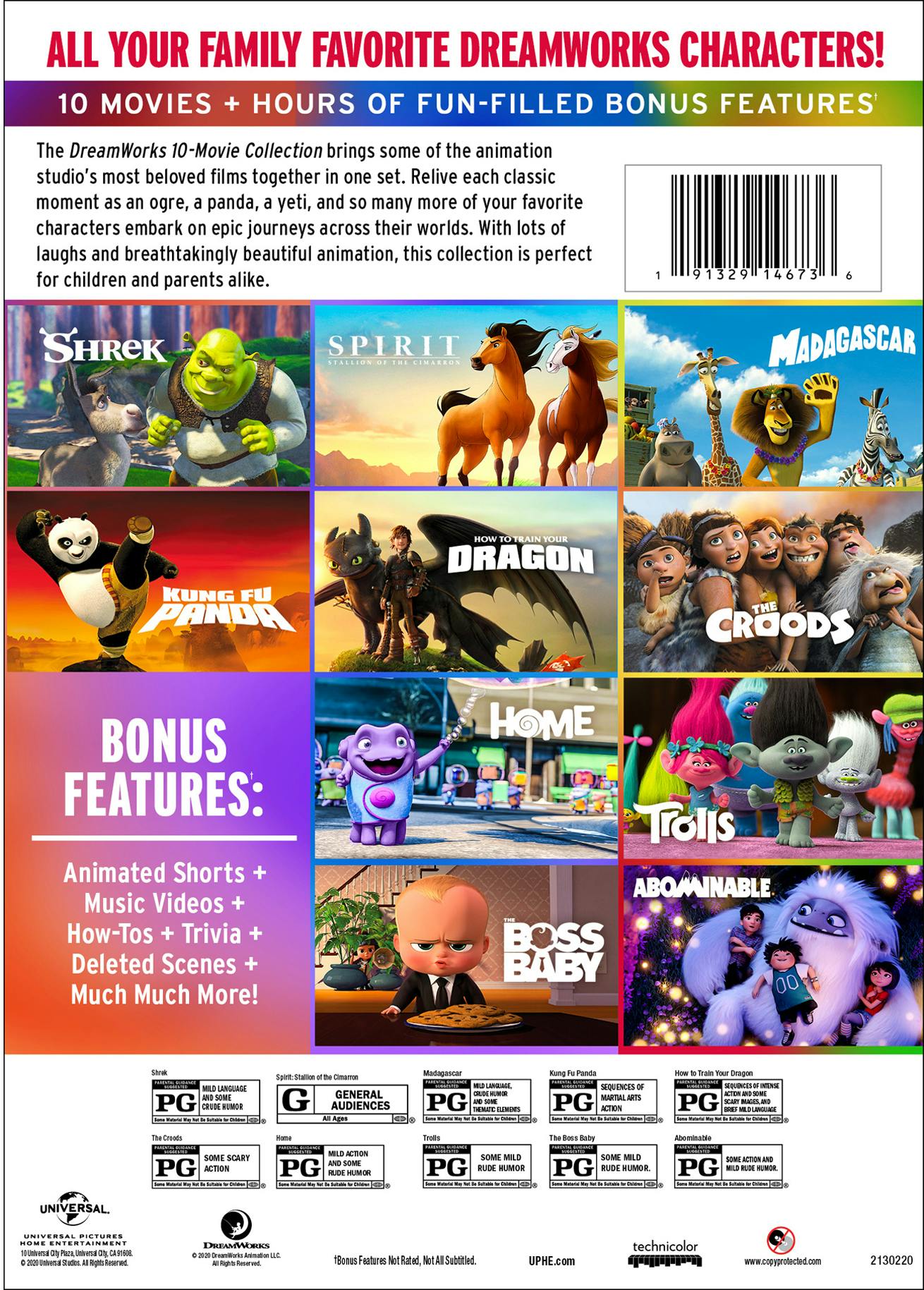DreamWorks 10-Movie Collection (DVD Set) [DVD] – GRUV Entertainment